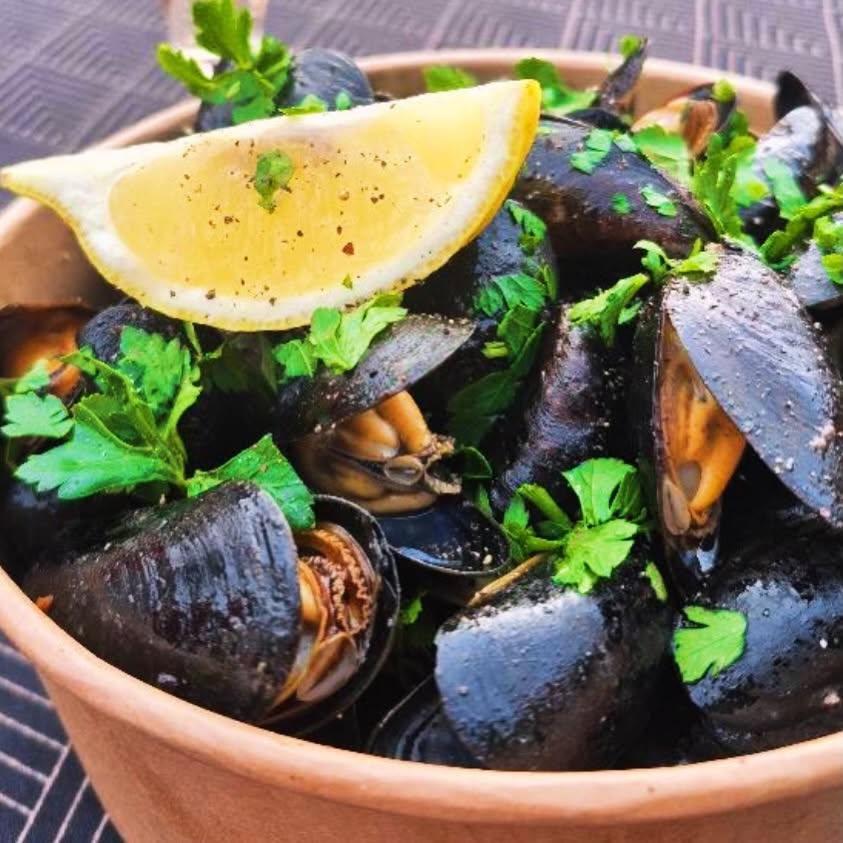 Bol de moules au citron